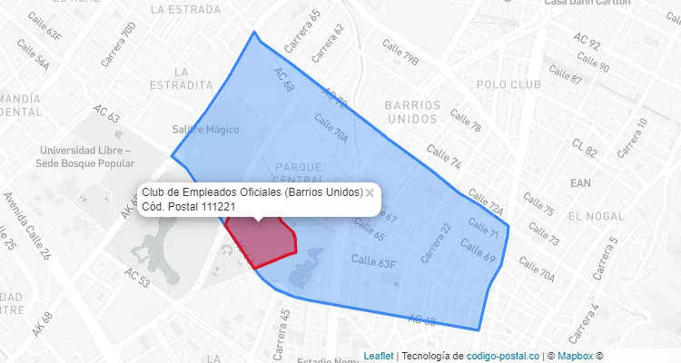 CEP Bairro Club de Empleados Oficiales em Barrios Unidos, Bogotá