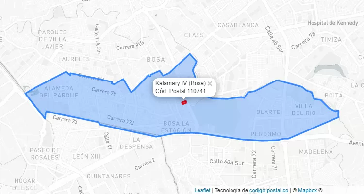 CEP Bairro Kalamary IV em Bosa, Bogotá