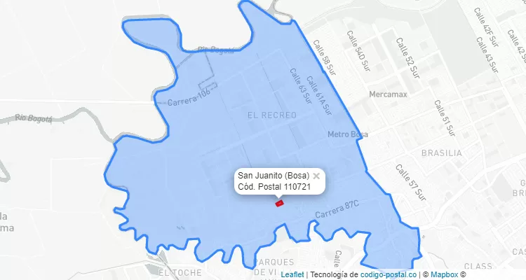 CEP Bairro San Juanito em Bosa, Bogotá