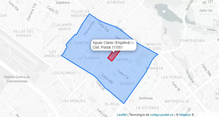 CEP Bairro Aguas Claras em Engativá, Bogotá