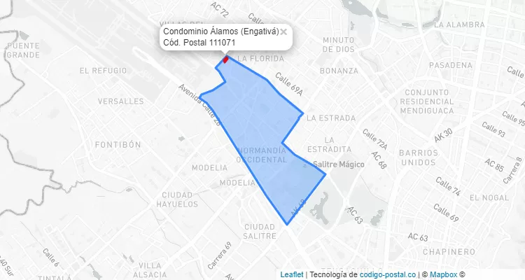 CEP Bairro Condominio Álamos em Engativá, Bogotá