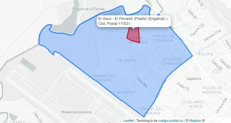 CEP Bairro El Gaco - El Porvenir (Predio) em Engativá, Bogotá