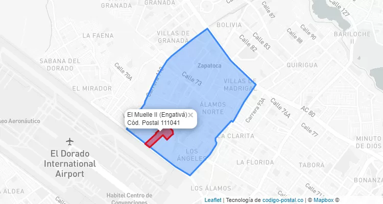CEP Bairro El Muelle II em Engativá, Bogotá