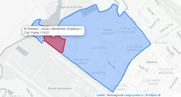 CEP Bairro El Pantano - Junca y Montecitos em Engativá, Bogotá