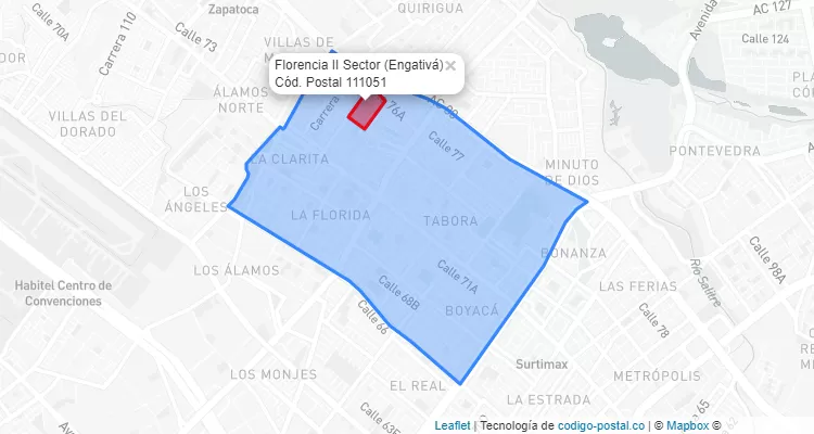 CEP Bairro Florencia II Sector em Engativá, Bogotá