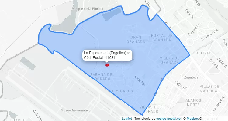 CEP Bairro La Esperanza I em Engativá, Bogotá