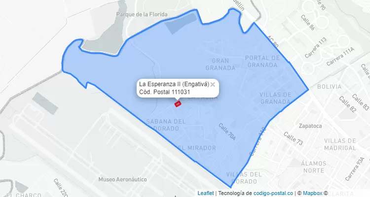 CEP Bairro La Esperanza II em Engativá, Bogotá