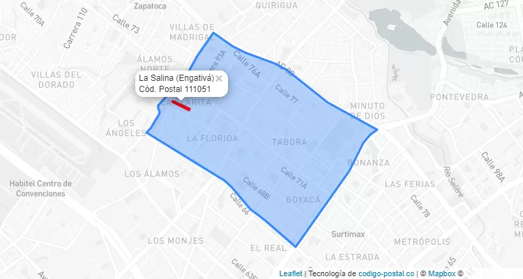 CEP Bairro La Salina em Engativá, Bogotá