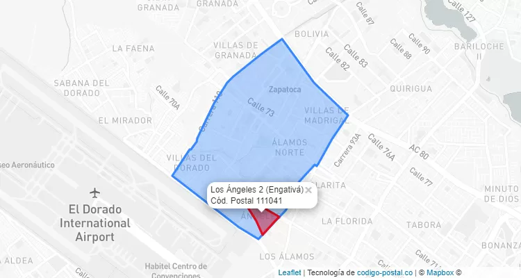 CEP Bairro Los Ángeles 2 em Engativá, Bogotá