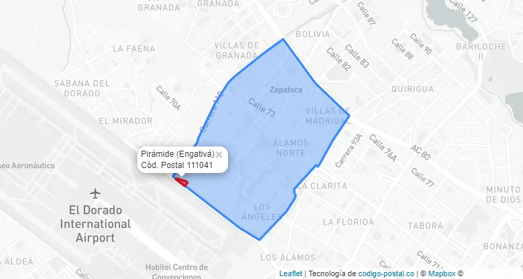 CEP Bairro Pirámide em Engativá, Bogotá