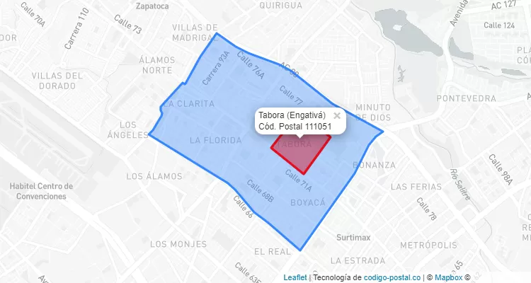 CEP Bairro Tabora em Engativá, Bogotá
