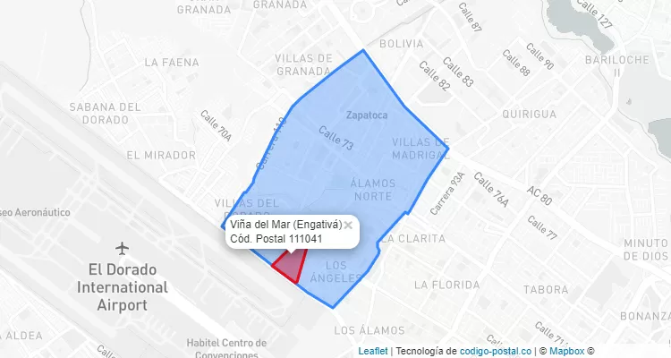 CEP Bairro Viña del Mar em Engativá, Bogotá