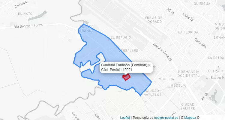 CEP Bairro Guadual Fontibón em Fontibón, Bogotá