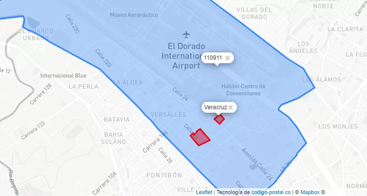 CEP Bairro Veracruz em Fontibón, Bogotá