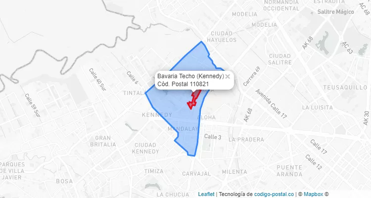CEP Bairro Bavaria Techo em Kennedy, Bogotá
