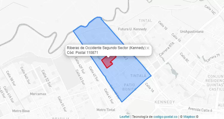CEP Bairro Riberas de Occidente Segundo Sector em Kennedy, Bogotá