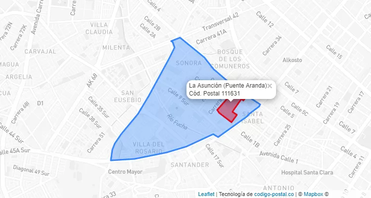 CEP Bairro La Asunción em Puente Aranda, Bogotá