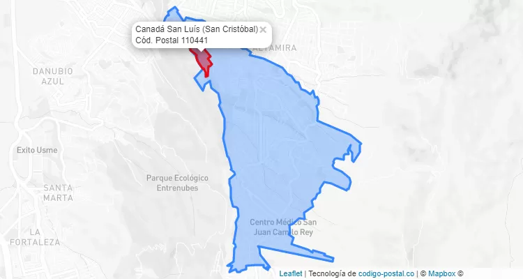 CEP Bairro Canadá San Luís em San Cristóbal, Bogotá