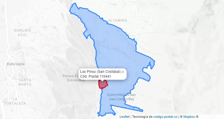 CEP Bairro Los Pinos em San Cristóbal, Bogotá
