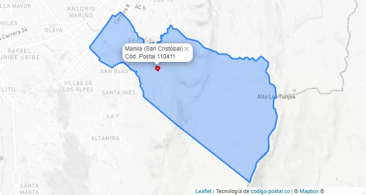 CEP Bairro Manila em San Cristóbal, Bogotá
