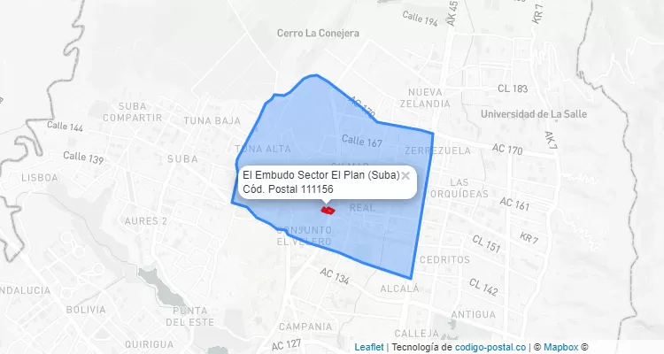 CEP Bairro El Embudo Sector El Plan em Suba, Bogotá