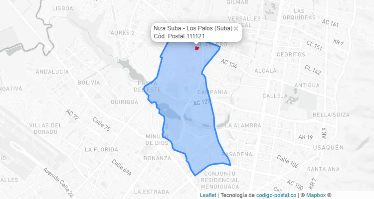 CEP Bairro Niza Suba - Los Palos em Suba, Bogotá