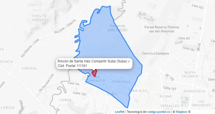 CEP Bairro Rincón de Santa Inés Compartir Suba em Suba, Bogotá