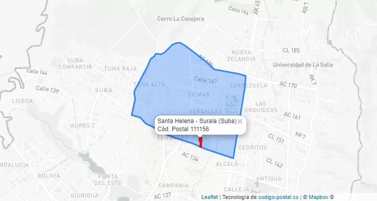 CEP Bairro Santa Helena - Surala em Suba, Bogotá