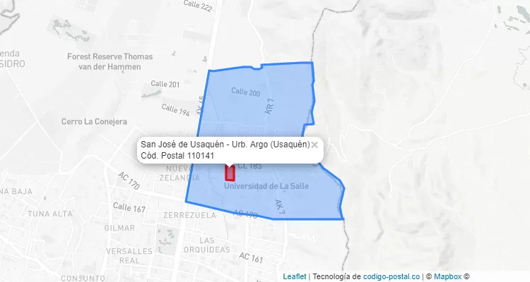 CEP Bairro San José de Usaquén - Urb. Argo em Usaquén, Bogotá