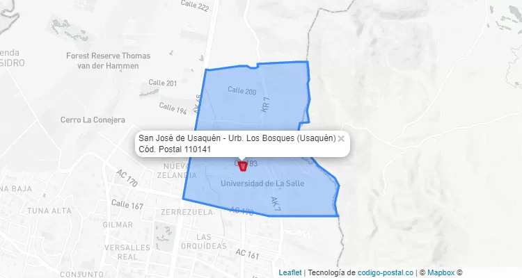 CEP Bairro San José de Usaquén - Urb. Los Bosques em Usaquén, Bogotá