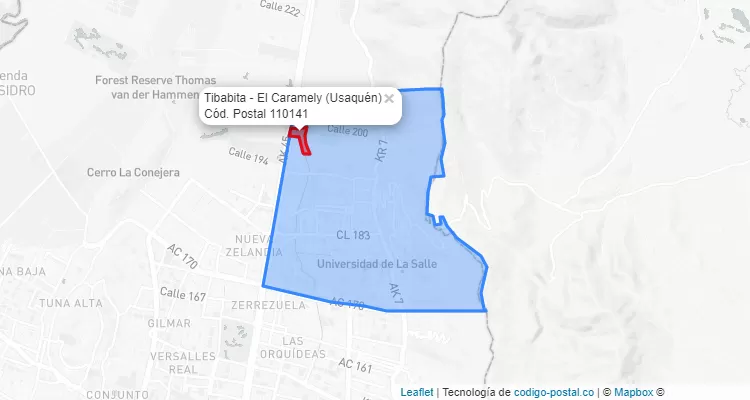 CEP Bairro Tibabita - El Caramely em Usaquén, Bogotá