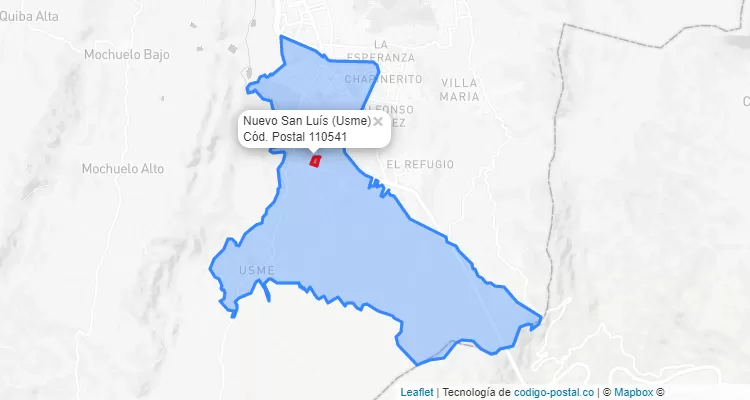 CEP Bairro Nuevo San Luís em Usme, Bogotá