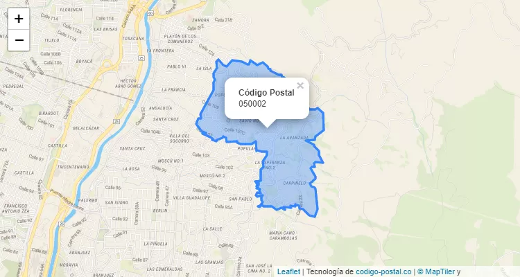 CEP Bairro Aldea Pablo VI, Medellín