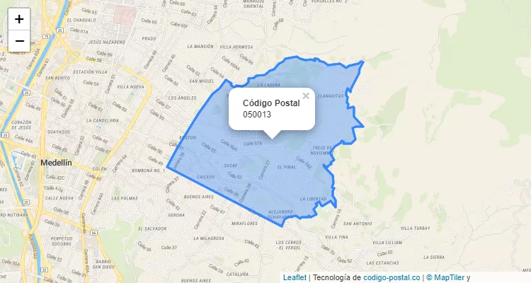CEP Bairro LLanaditas, Medellín