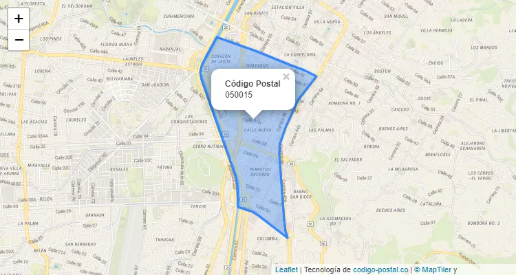 ZIP Code Locality Corazón de Jesús, Medellín