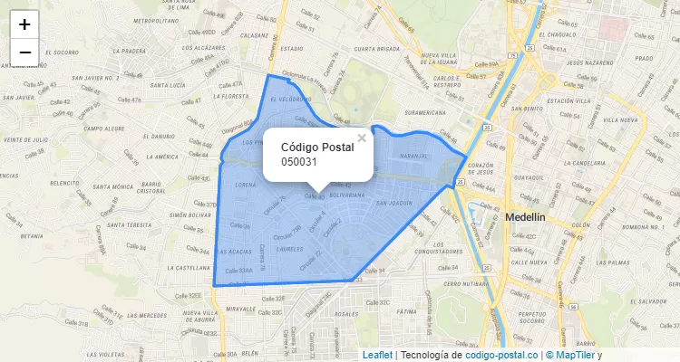ZIP Code Locality Laureles, Medellín