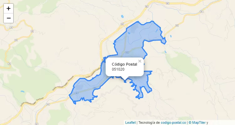 Código Postal 051020 en Colombia