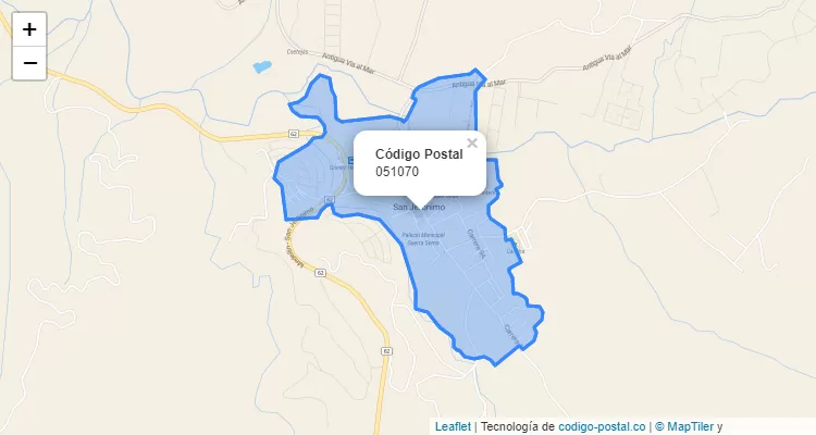 Código Postal 051070 en Colombia