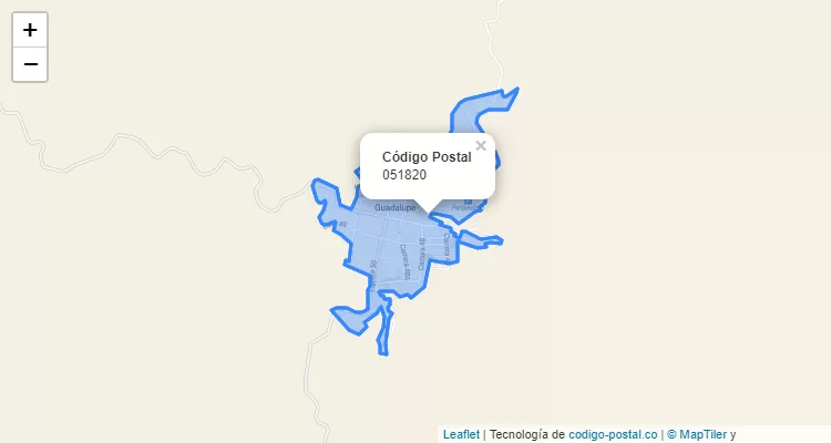 Código Postal 051820 en Colombia