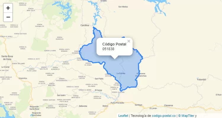 ZIP Code Neighborhood La Región, Gómez Plata