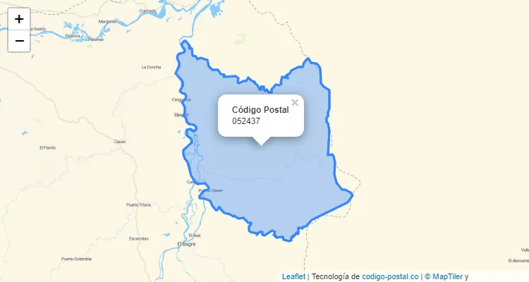 Código Postal Vereda La Corona, El Bagre