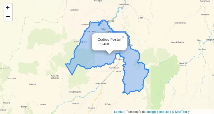Código Postal 052468 en Colombia