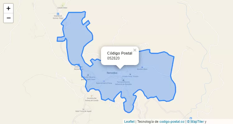 Código Postal 052820 en Colombia