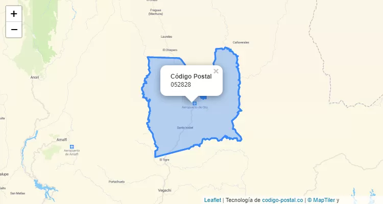 Código Postal 052828 en Colombia