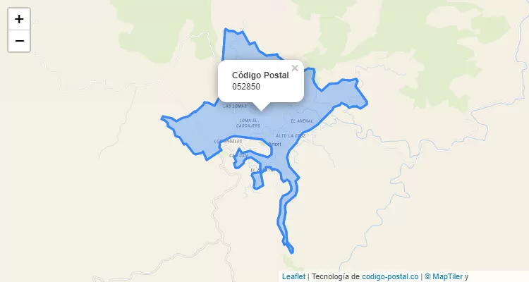 Código Postal 052850 en Colombia
