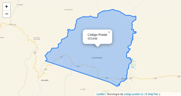 Código Postal 053448 en Colombia