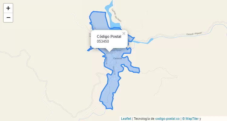 Código Postal 053450 en Colombia