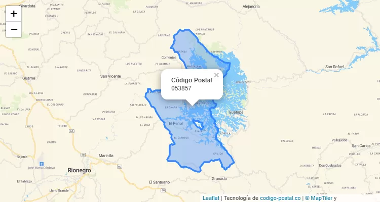 Código Postal 053857 en Colombia