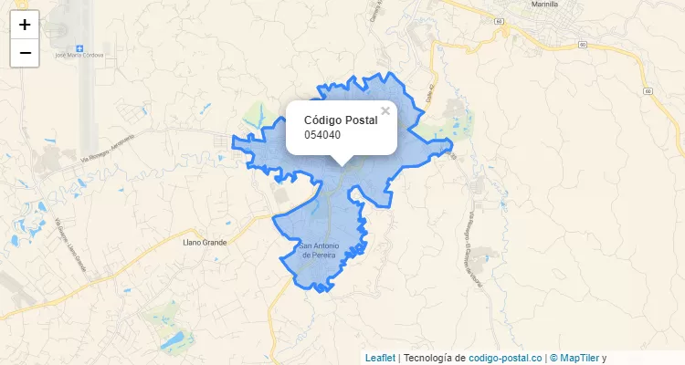 CEP Bairro San Antonio, Rionegro