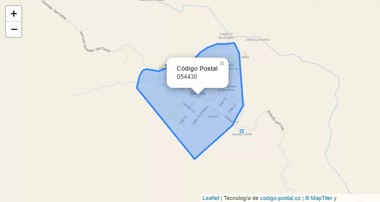 Código Postal 054430 en Colombia